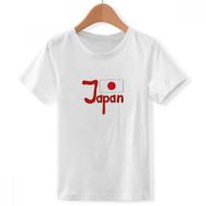 DIYthinker S Beyaz Erkek Japon Ulusal Bayrağı Kırmızı Desen Bisiklet Yaka Tişört