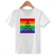 DIYthinker S Beyaz Erkek LGBT Crew Boyun Tişört