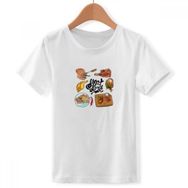 DIYthinker S beyaz Erkek M essen Shop Barbecue Steak yuvarlak yakalı tişört