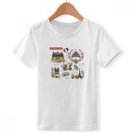 DIYthinker S Beyaz Erkek Sonbahar Eyfel Paris Fransa Graffiti Crew Boyun Tişört