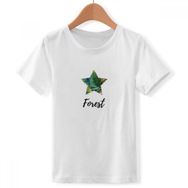 DIYthinker S Beyaz Erkek Tropic Çizim Sanat Bitki Çiçek Crew Boyun Tişört