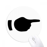 Dıythinker Sağ Hareket Silüeti Desenli Baskılı Yuvarlak Kaymaz Kauçuk Mouse Pad