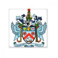 Dıythinker Saint Kitts ve Nevis Ulusal Amblem Seramik 10x10 cm Seramik Karo