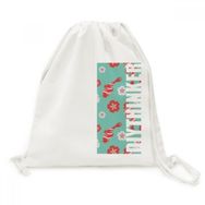 Dıythinker Sakura Repeat Japan Pattern Kanvas İpli Sırt Çantası