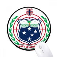 Dıythinker Samoa Okyanusya Ulusal Amblem Yuvarlak Kaymaz Mouse Pad