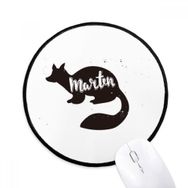 Dıythinker Sansar Siyah ve Beyaz Hayvan Yuvarlak Kaymaz Mouse Pad