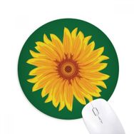 Dıythinker Sarı Ayçiçeği Bitki Çiçek Baskılı Yuvarlak Kaymaz Kauçuk Mouse Pad