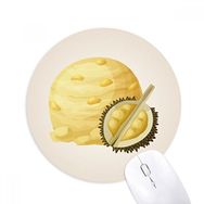 Dıythinker Sarı Durian Dondurma Topu Popsicles Baskılı Yuvarlak Kaymaz Kauçuk Mouse Pad