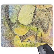 Dıythinker Sarı Mor Düzensiz Hatlar Batı Stili Soyut Sanat Resim Baskılı Dikdörtgen Kaymaz Kauçuk Mouse Pad