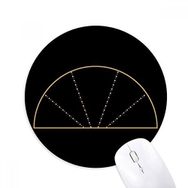 Dıythinker Sektörü Totem Geometri Sembolü Baskılı Yuvarlak Kaymaz Kauçuk Mouse Pad