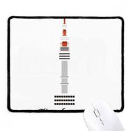 Dıythinker Seoul Kulesi Kore'de Kaymaz Siyah Başlıklı Kenarlar Mouse Pad