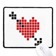 Dıythinker Sevgililer Arror Pierce via Heart Pixel Kaymaz Siyah Başlıklı Kenarlar Mouse Pad