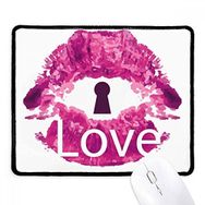 Dıythinker Sevgililer Günü Pembe Dudak Aşk Anahtar Deliği Kaymaz Mouse Pad