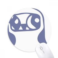 Dıythinker Sevimli Kalp Şekilli Kuş Koruyucu Hayvan Evcil Hayvan Baskılı Yuvarlak Kaymaz Kauçuk Mouse Pad
