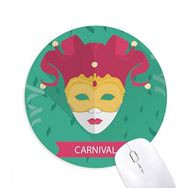 Dıythinker Sevimli Maske Happy Carnival Of Venice Baskılı Yuvarlak Kaymaz Kauçuk Mouse Pad