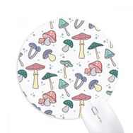 Dıythinker Sevimli Pembe Mavi Mantar İllüstrasyon Baskılı Yuvarlak Kaymaz Kauçuk Mouse Pad