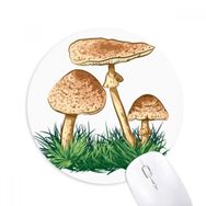 Dıythinker Sevimli Yeşil Bitki Truffle İllüstrasyon Baskılı Yuvarlak Kaymaz Kauçuk Mouse Pad