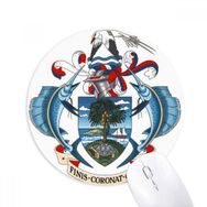 Dıythinker Seyşeller Afrika Ulusal Amblem Baskılı Yuvarlak Kaymaz Kauçuk Mouse Pad