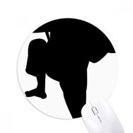 Dıythinker Shaolin Kung Fu Çin Çin Dövüş Sanatı Baskılı Yuvarlak Kaymaz Kauçuk Mouse Pad