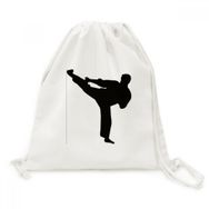 DIYThinker Shaolin Kung Fu Çin Kültürü Desen Tuval İpli Sırt Çantası