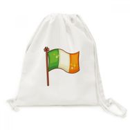 DIYThinker Shine İrlanda Ulusal Bayrağı St.Patrick Günü Tuval İpli Sırt Çantası