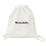 Dıythinker Şık Kelime Musicaholic Tuval İpli Sırt Çantası