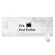 Dıythinker Silhouette Of God Baba Kokteyl Kaymaz Uzatılmış Başlıklı Kenarlar Mouse Pad Bilgisayar Matı