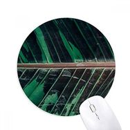 Dıythinker Simpol Muz Yaprağı Bitki Doğa Fotoğraf Baskılı Yuvarlak Kaymaz Kauçuk Mouse Pad
