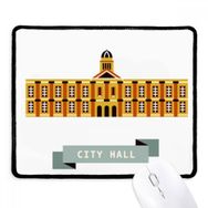 Dıythinker Singapur Şehir Salonu Kent Simgesi Kaymaz Siyah Başlıklı Kenarlar Mouse Pad