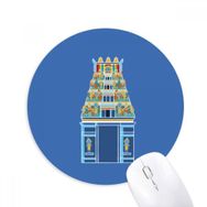 Dıythinker Singapur Tebrik Binası Baskılı Yuvarlak Kaymaz Kauçuk Mouse Pad