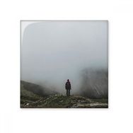 Dıythinker Sis Bulutları Dağ Doğa Seyahat Seramik 10x10 cm Seramik Karo