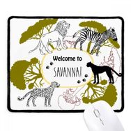 Dıythinker Siyah Afrika Welcom To Savanna Zebra Leopar Vahşi Yaşam Kaymaz Fare Altlığı
