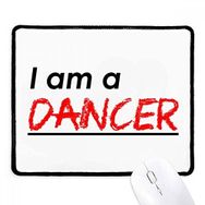 Dıythinker Siyah Alıntı I Am A Dancer Kaymaz Fare Altlığı