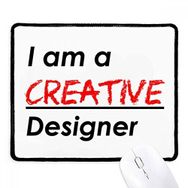 Dıythinker Siyah Alıntı I Am A Designer Kaymaz Fare Altlığı
