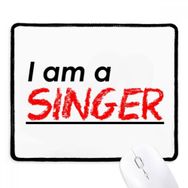 Dıythinker Siyah Alıntı I Am A Singer Kaymaz Fare Altlığı