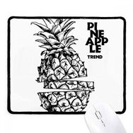 Dıythinker Siyah Ananas Trend Meyve Çizimi Kaymaz Fare Altlığı