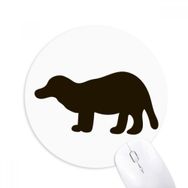 Dıythinker Siyah Bagcer Sevimli Hayvan Baskılı Yuvarlak Kaymaz Kauçuk Mouse Pad