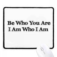 Dıythinker Siyah Be Yourself İlham Verici Alıntı Kaymaz Fare Altlığı