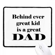 Dıythinker Siyah Behind Great Dad Babalar Festival Alıntı Kaymaz Fare Altlığı