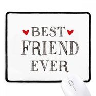 Dıythinker Siyah Best Friend Ever Alıntılı Kalp Kaymaz Fare Altlığı