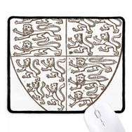 Dıythinker Siyah Beyaz Barok Sanat Kalkanı Aslan Desen Kaymaz Mouse Pad