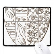 Dıythinker Siyah Beyaz Sanat Kalkanı Aslan Illüstrasyon Desen Kaymaz Mouse Pad