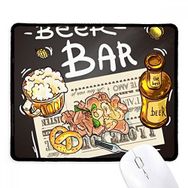 Dıythinker Siyah Bira Bar Gurme Ekmek Fransa Kaymaz Fare Altlığı