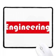 Dıythinker Siyah Course And Major Engineering Kırmızı Kaymaz Fare Altlığı