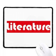 Dıythinker Siyah Course And Major Literature Kırmızı Kaymaz Fare Altlığı