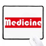 Dıythinker Siyah Course And Major Medicine Kırmızı Kaymaz Fare Altlığı