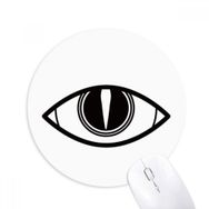 Dıythinker Siyah Dekorasyon Vektör Desenli Göz Baskılı Yuvarlak Kaymaz Kauçuk Mouse Pad
