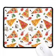 Dıythinker Siyah Delious Food Pizza İllüstrasyon Desen Kaymaz Fare Altlığı