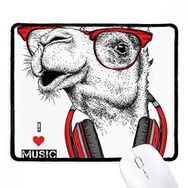 Dıythinker Siyah Deve Kulaklığı Rock Müzik Boyama Kaymaz Fare Altlığı