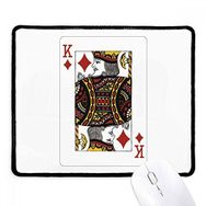 Dıythinker Siyah Diamond K Kartları Desenli Kaymaz Fare Altlığı